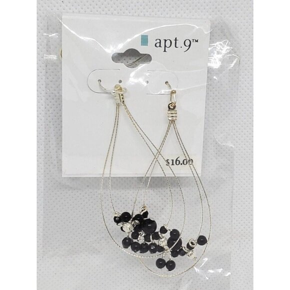 Apt. 9 Strike Point E22117 Designer Gemstone Dangling Earrings – Elegant - Picture 2 of 12